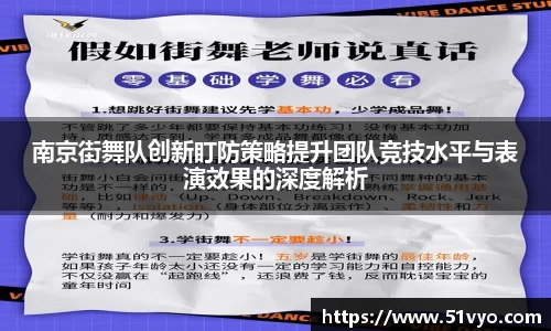 南京街舞队创新盯防策略提升团队竞技水平与表演效果的深度解析