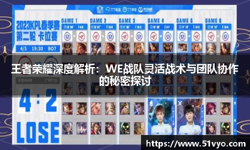 王者荣耀深度解析：WE战队灵活战术与团队协作的秘密探讨